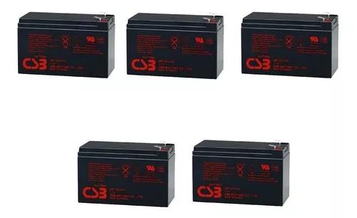 5pcs Bateria Csb 12v 7ah Gp1272 F2 Apc Alarmes No Breaks
