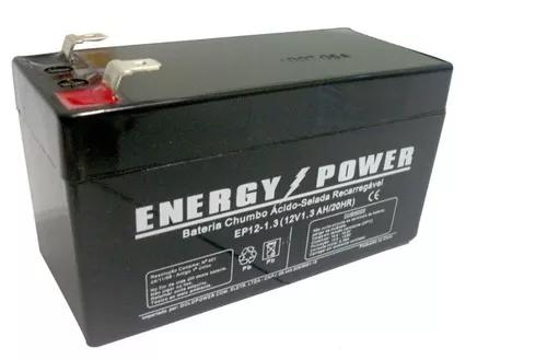 Bateria 12v 1.3ah Energy Power - Chumbo Ácido - 100% Nova