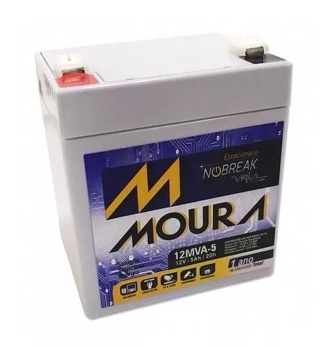 Bateria 12v 5ah Moura Nobreak Sms Apc Original Wp5-12