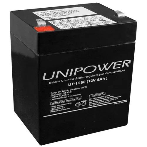 Bateria Para Nobreak Chumbo 12v 5ah F187 Up1250 Unipower