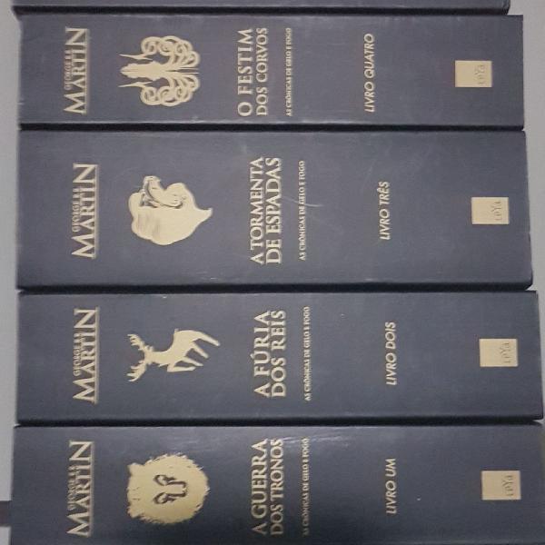 Game Of Thornes livros edição colecionador dourada