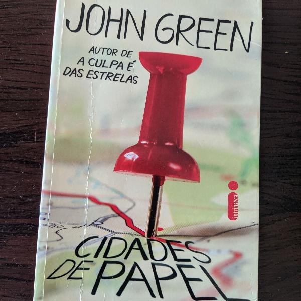 Livro Cidades de Papel - John Green