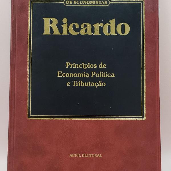 Livro Coleção Os Economistas Ricardo Princípios de