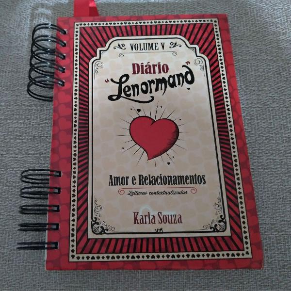 Livro Diário Lenormand Volume V Amor e relacionamentos