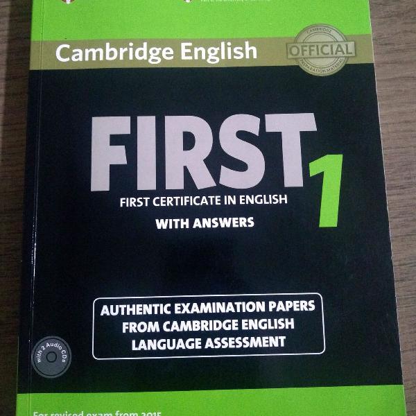 Livro First Certificate In English 1 + answers.