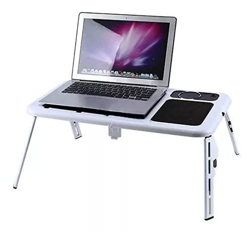 Mesa Notebook Com 2 Coolers Usb Dobrável Cama Sofa