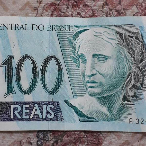 Nota rara de 100 reais para colecionador