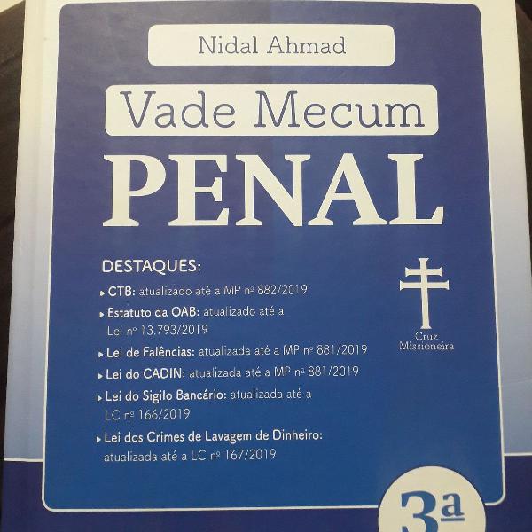 VENDIDO) Vade Mecum Penal 2019 para Segunda Fase da OAB