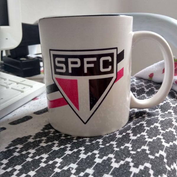 caneca porcelana são paulo tricolor