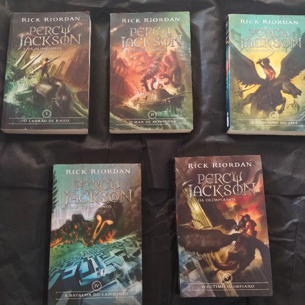coleção livros Percy Jackson e os olimpianos (5 livros)