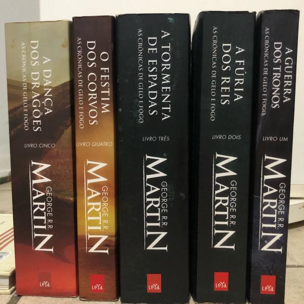 coleção livros game of thrones