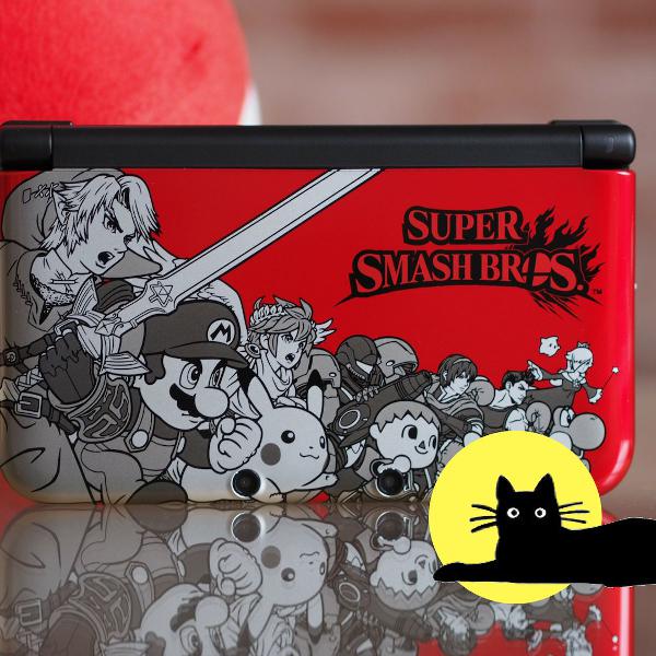 console nintendo 3ds xl versão super smash bros.