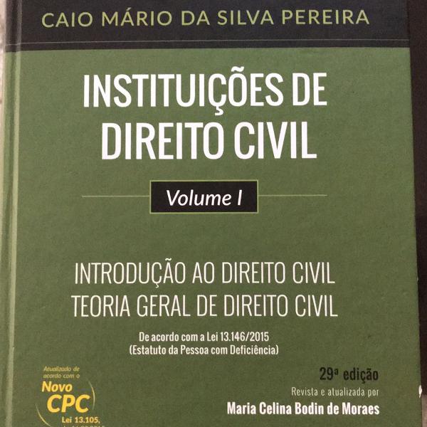 instituições de direito civil vol 1