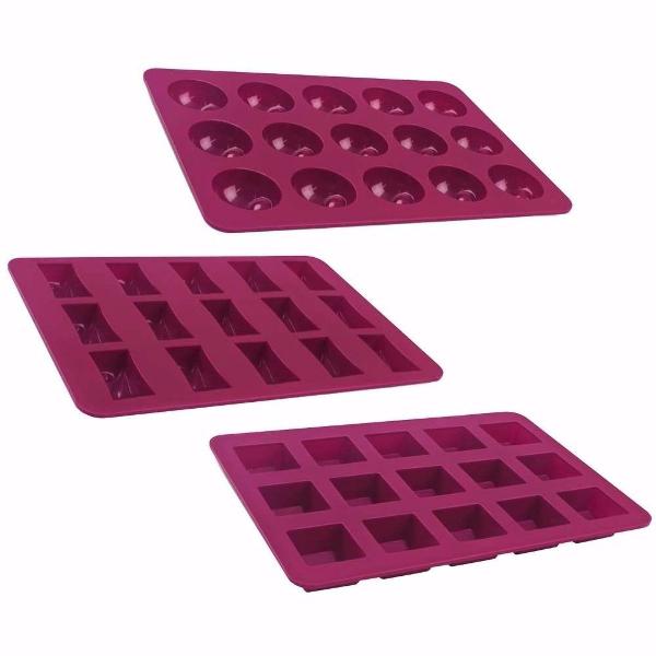 kit forma para chocolate silicone brastemp mini