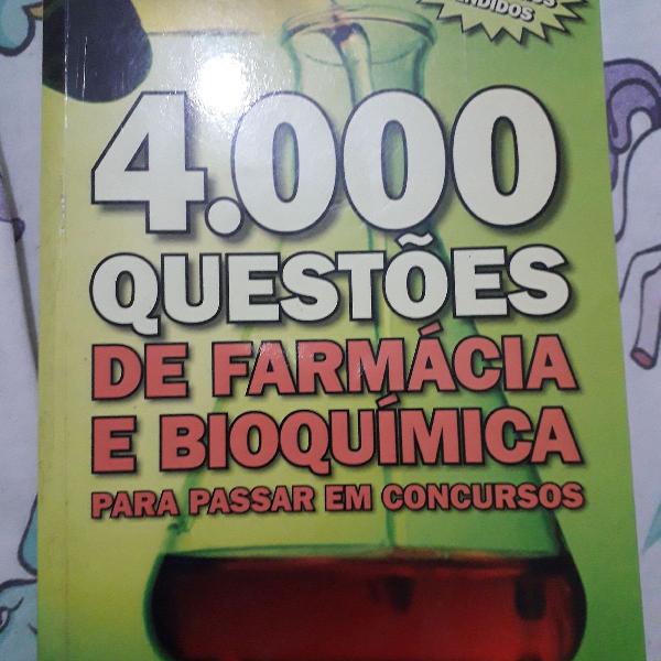 livro 4000 questões de farmácia e bioquímica para passar