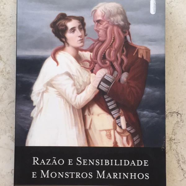 livro clássico: razão e sensibilidade e monstros marinhos-