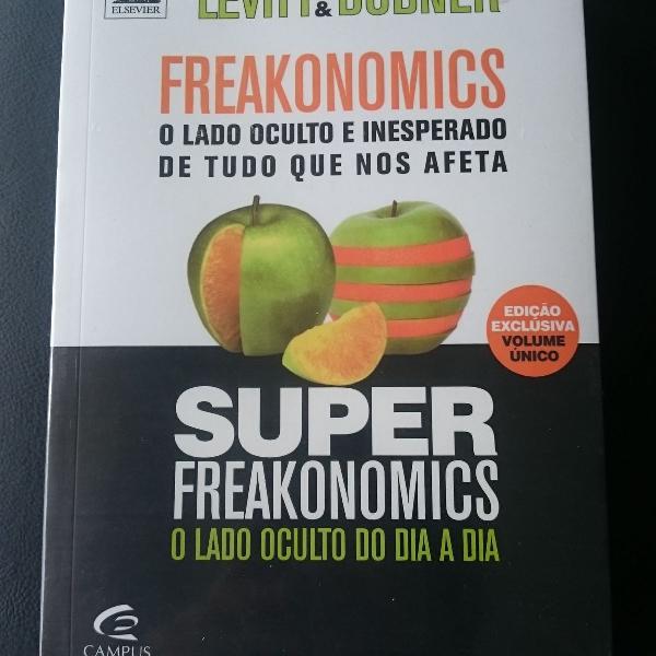 livro freakonomics + superfreakonomics - edição 2 em 1