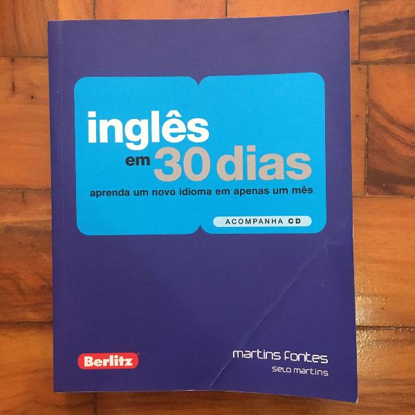 livro "inglês em 30 dias"