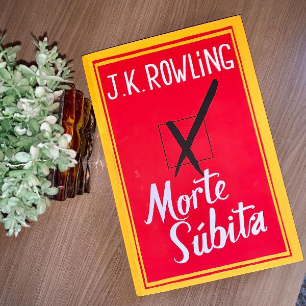 livro morte súbita, j.k. rowling. sem marcas de uso.