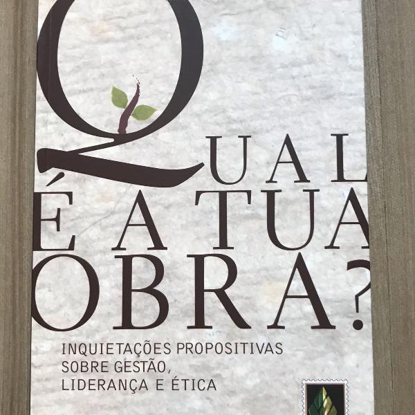 livro qual é a tua obra