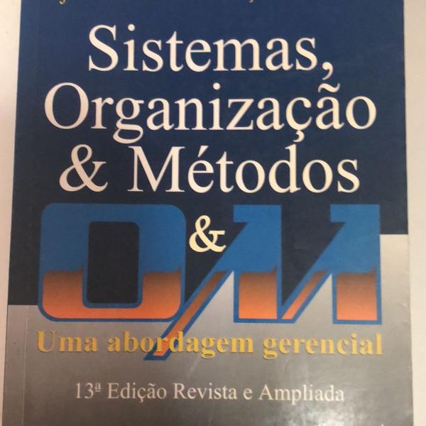 livro sistema organização e métodos