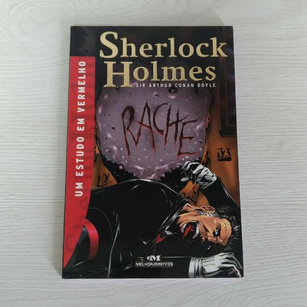 livro "um estudo em vermelho" do sherlock holmes