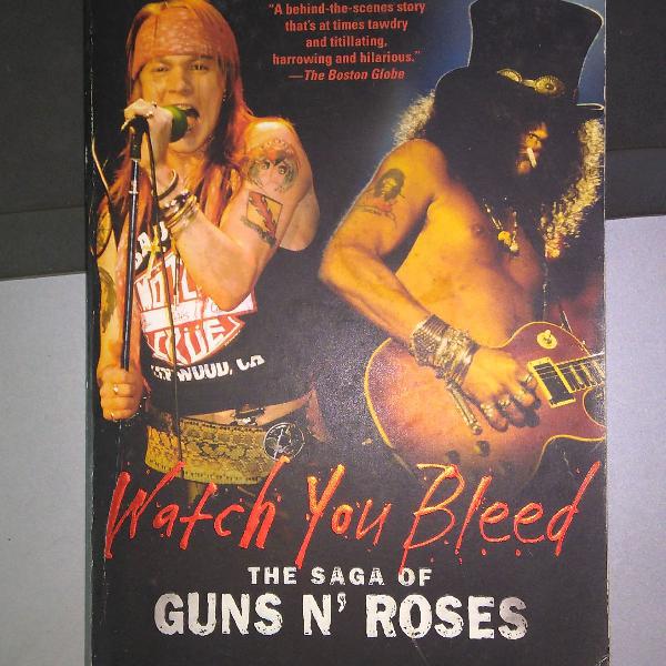 livro watch you bleed - guns n' roses