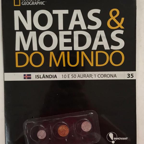 notas e moedas do mundo - islândia