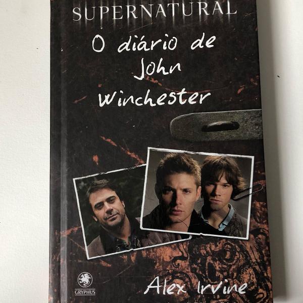 o diário de john winchester livro + adesivo supernatural