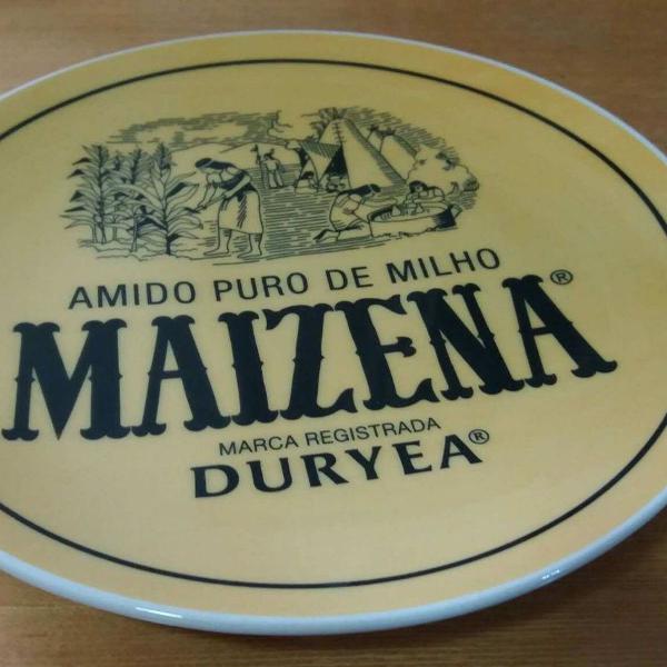 porcelana prato retrô maizena