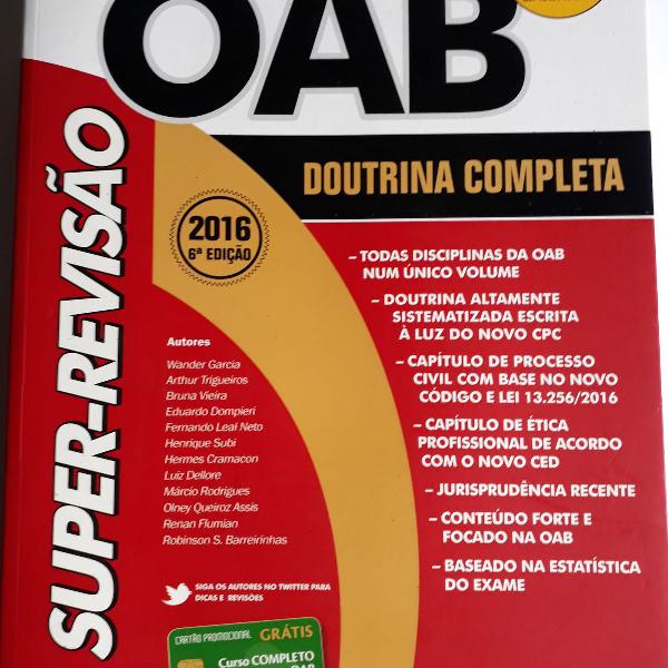 super - revisão da oab