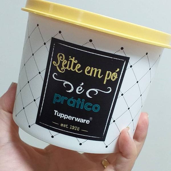 tupperware redondinha leite em pó bistrô 270g