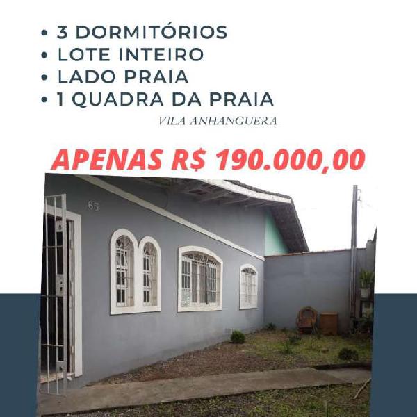 3 Dormitórios - Lote Inteiro - Lado Praia