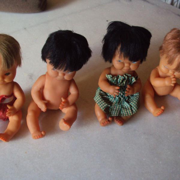4 bonecas etnicas vintage anos 60