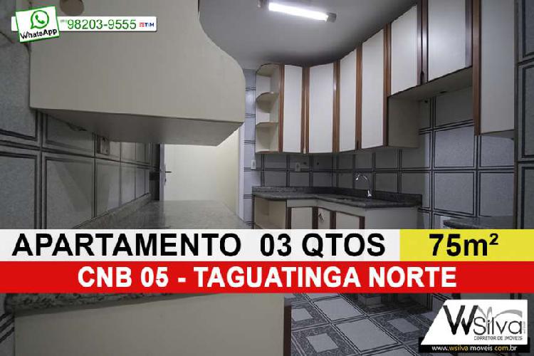 Apartamento 75m² 3 quartos Taguatinga Norte - Brasília -