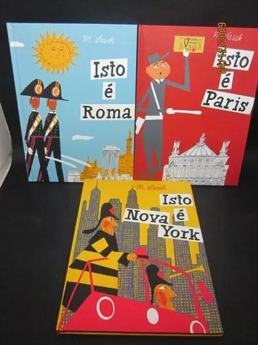 Coleção Série Isto É 3 Livros Roma Paris Nova York