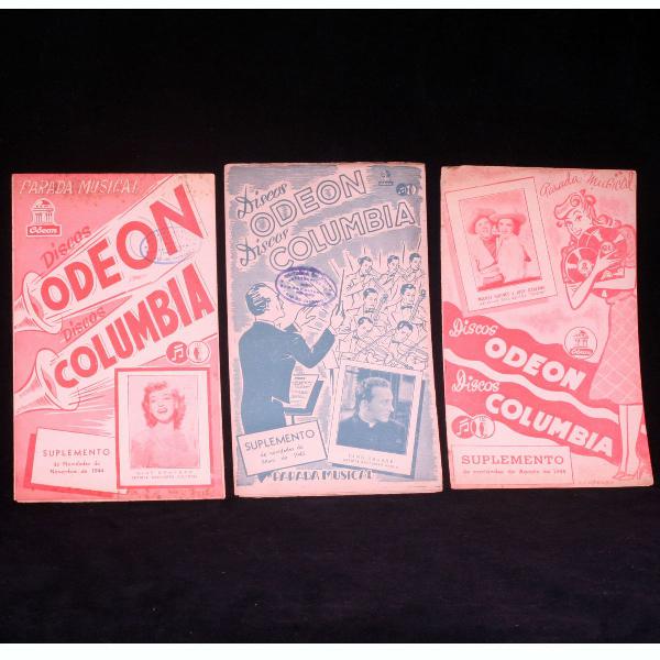 Folders Dos Discos Odeon E Columbia - Década De 40
