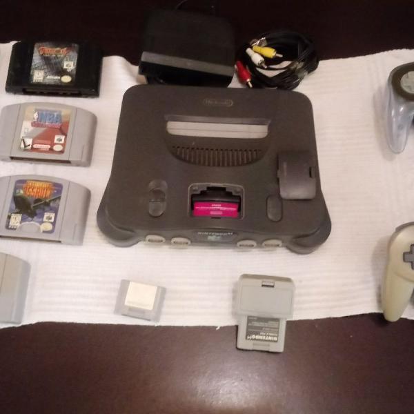 Nintendo 64[COMPLETO]+CABEAMENTO+FITAS+2 Joysticks.Ofertão