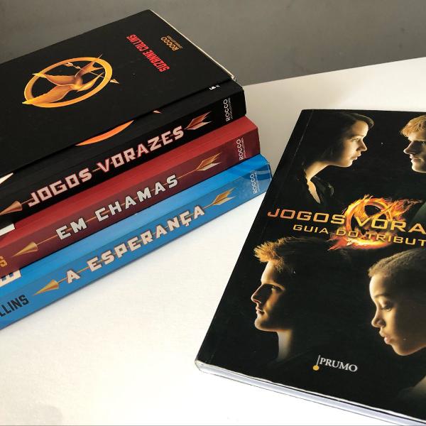 box jogos vorazes + guia do tributo