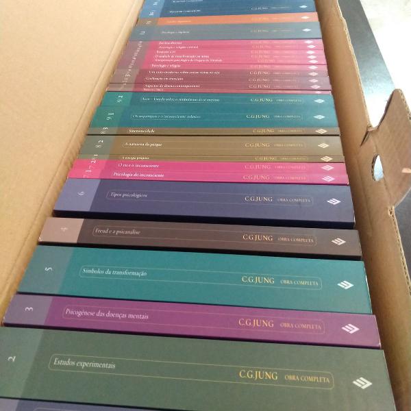 box obra completa carl gustav jung - 35 livros / 18 volumes