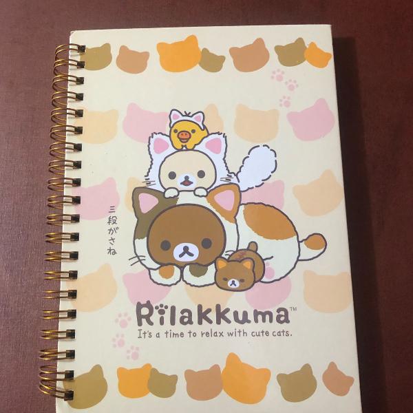 caderno de anotações rilakkuma kawaii