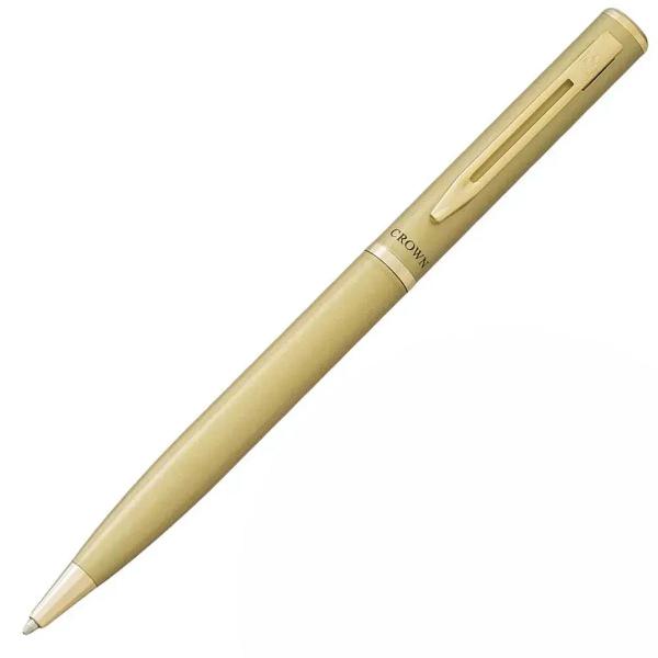 caneta crown esferográfica de luxo capricci dourada
