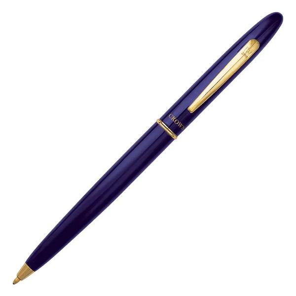 caneta crown esferográfica de luxo duty azul original