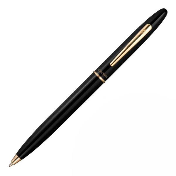 caneta crown esferográfica de luxo duty preta original