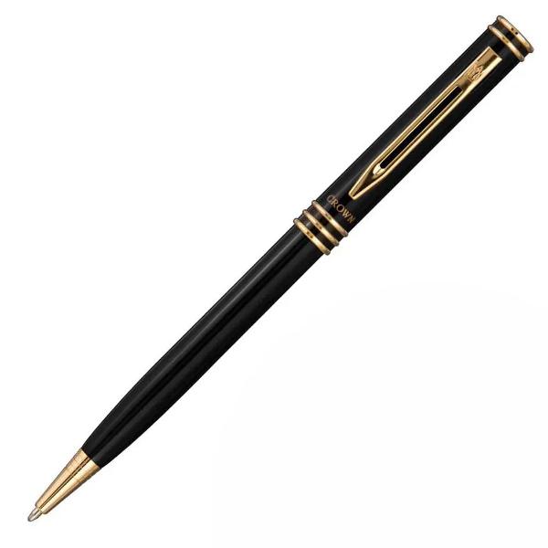 caneta crown esferográfica de luxo veneto preta original