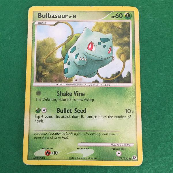carta pokémon bulbasaur - kouki saitou