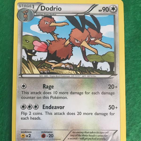 carta pokémon dodrio