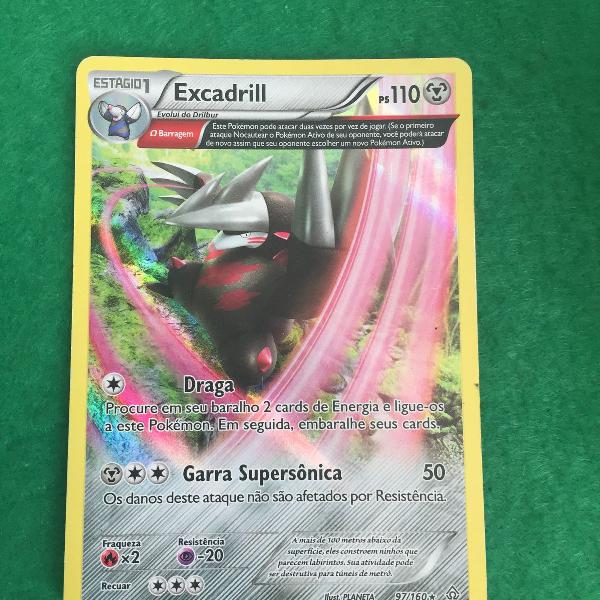 carta pokémon excadrill - planeta