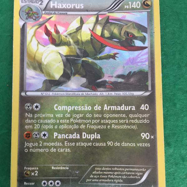 carta pokémon haxorus - kawayoo