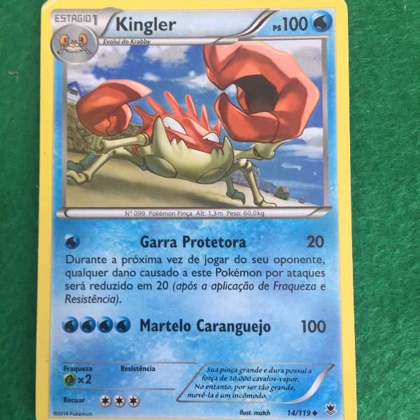 carta pokémon kingler